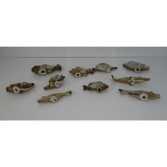 Ceramic Fish Different Fish Poses and Sizes Lot of 10 - Picture 9 of 10